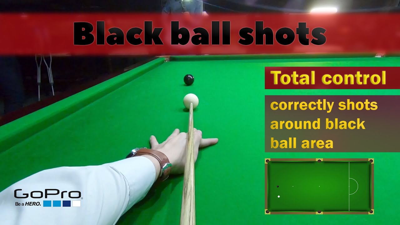 Cue ball control - Black ball spot