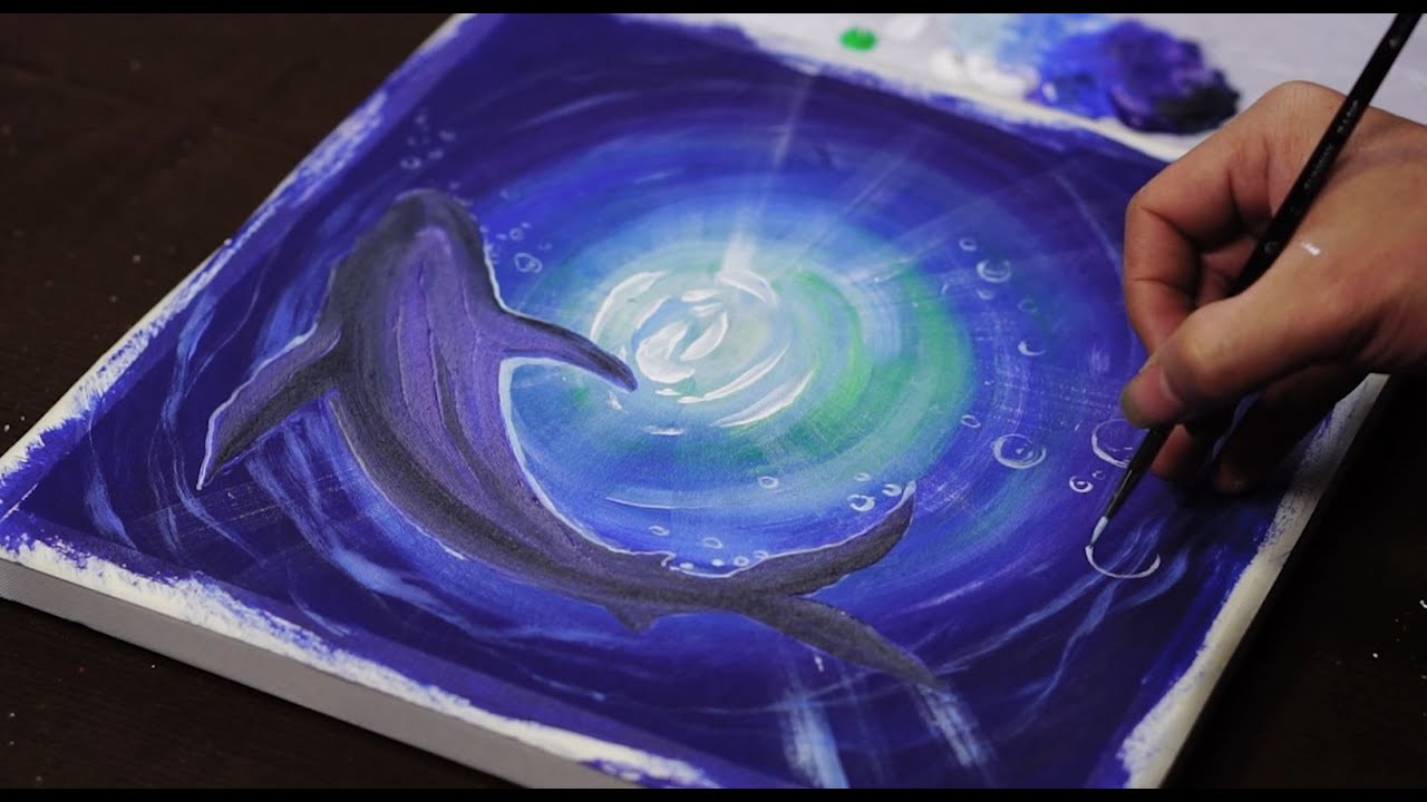 How to Draw a Gray Shark / Acrylic Painting TUTORIAL 2023 / Draw At Home