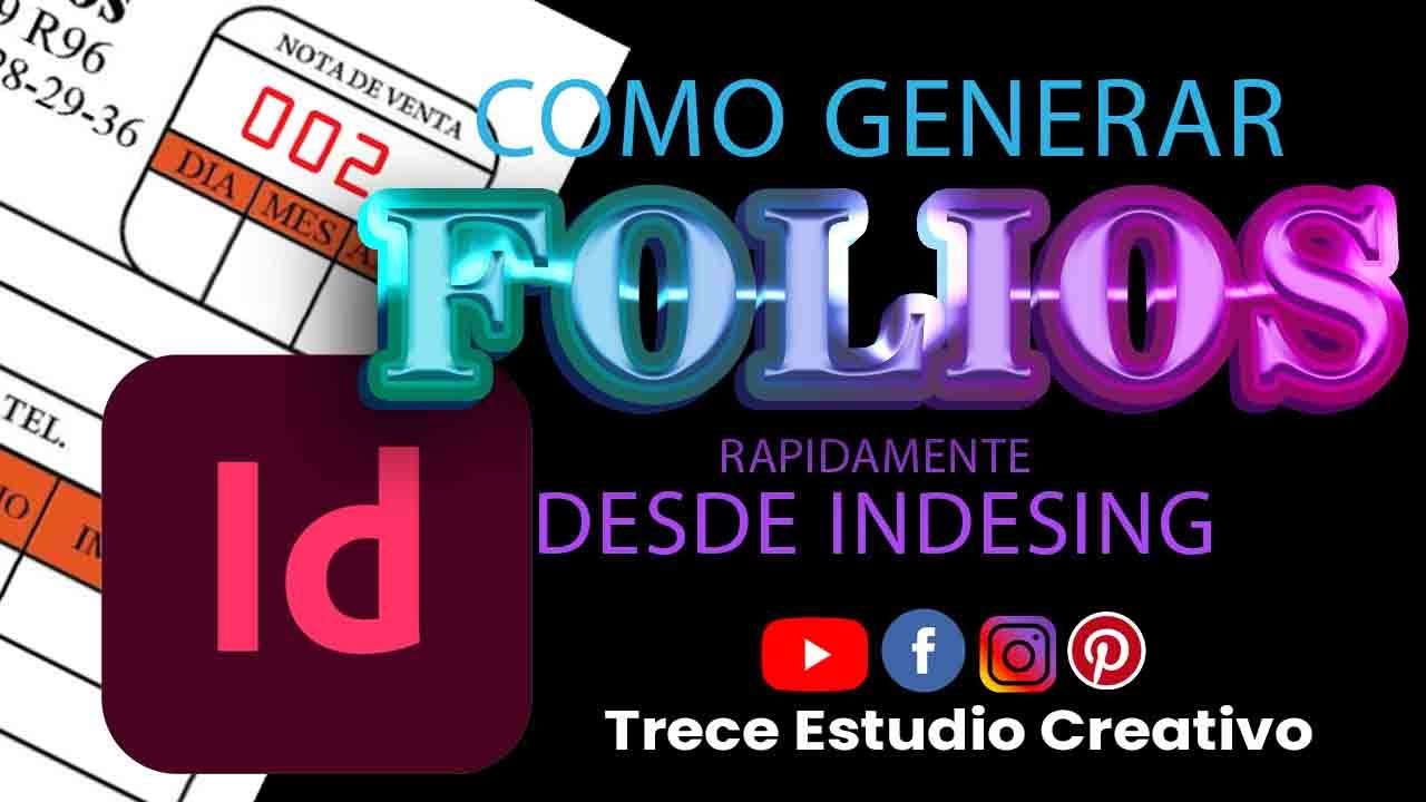 como hacer folios con indesing
