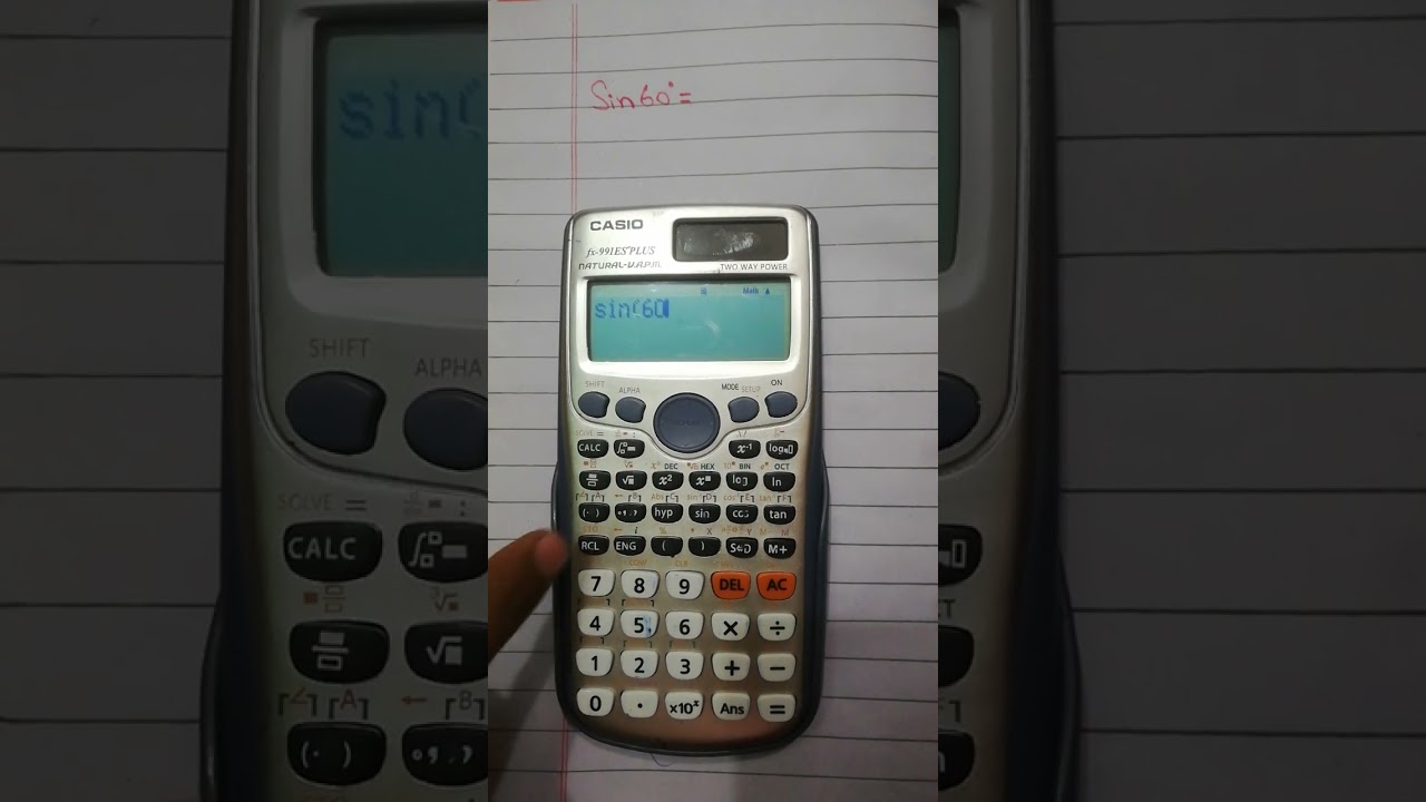 Sin60&deg; value || how to find sin60&deg; value with calculator