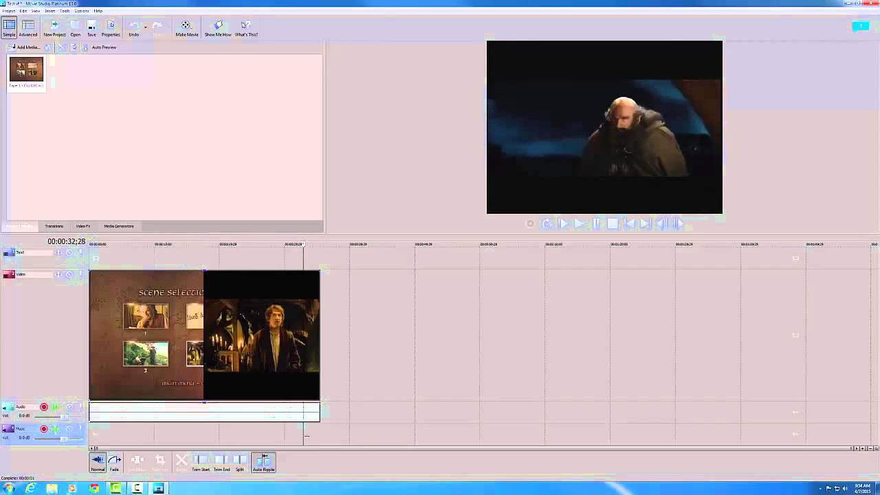 Sony Vegas Movie Studio Platinum Demonstration