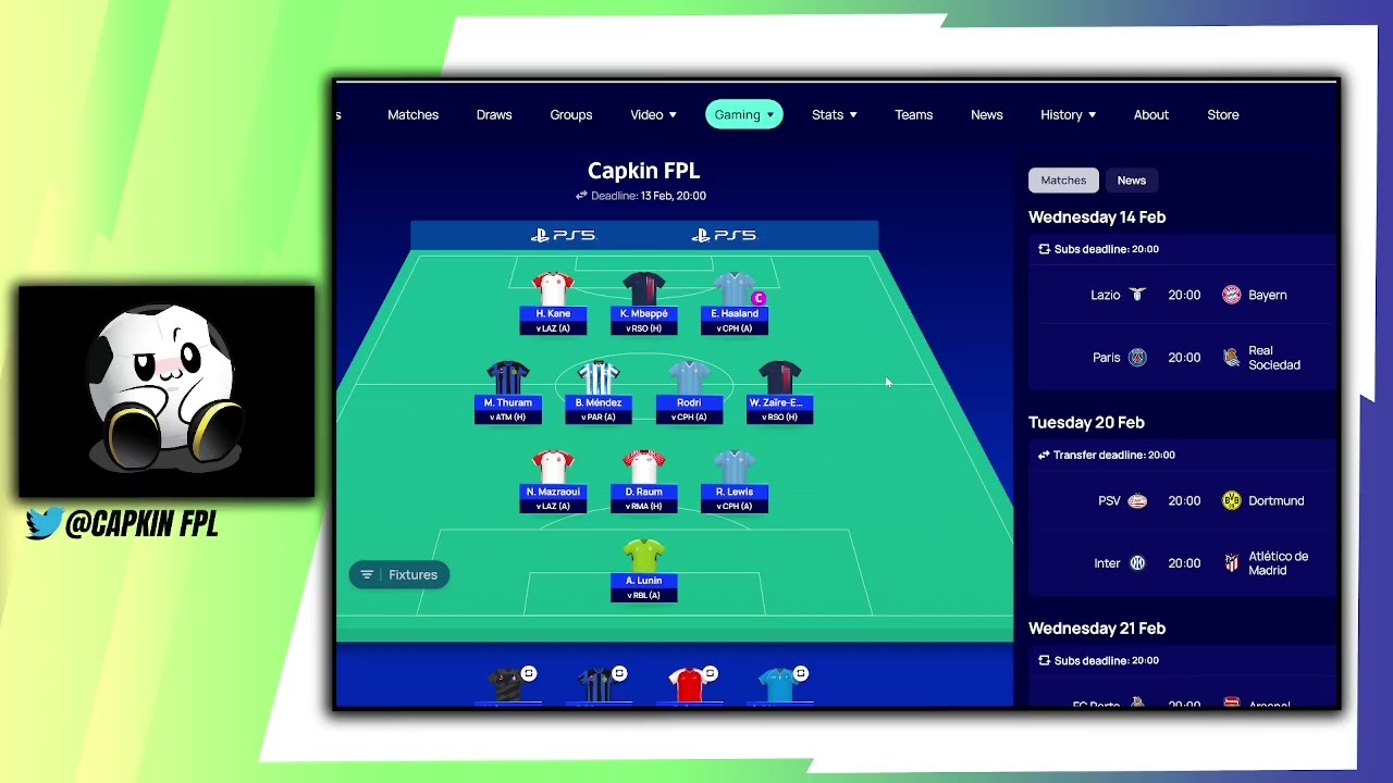 MATCHDAY 7 | Team Selection | Champions League Fantasy Football 23/24