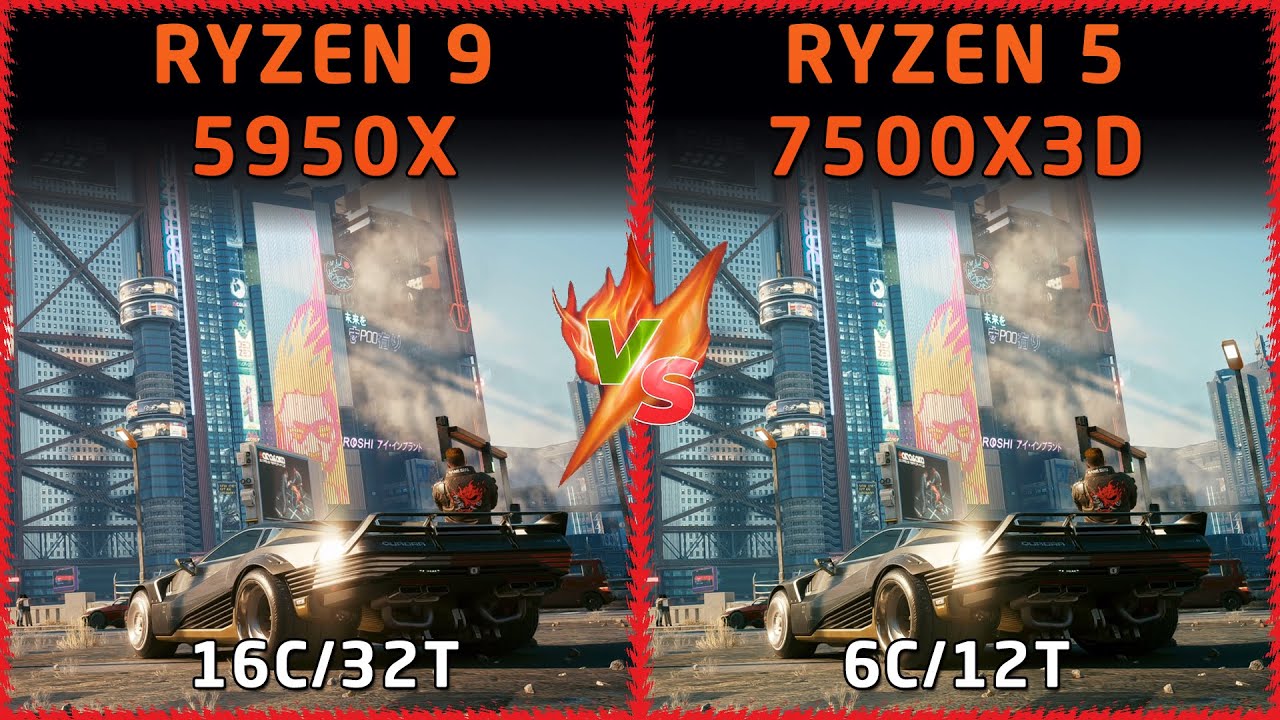 AMD Ryzen 9 5950X vs AMD Ryzen 5 7500X3D