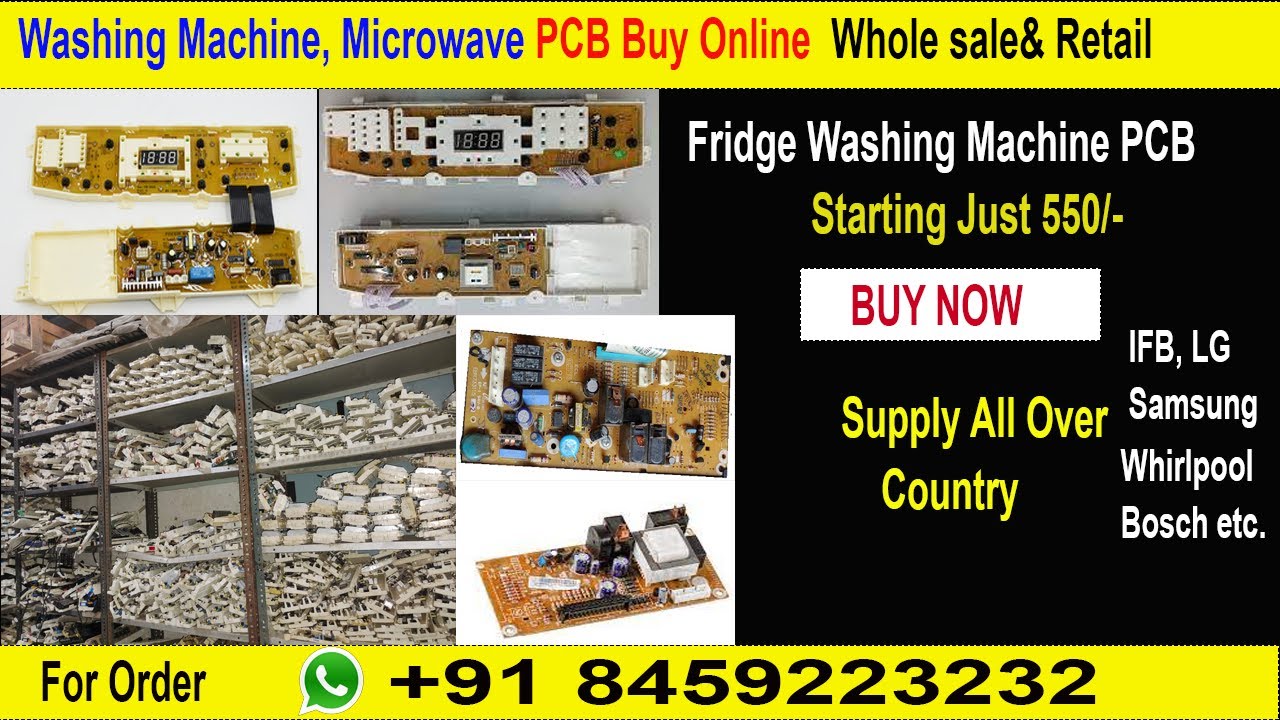 Washing Machine Spare Part Company In Delhi| Fridge,Microwave PCB Order Online|100% Originals|BuyNow