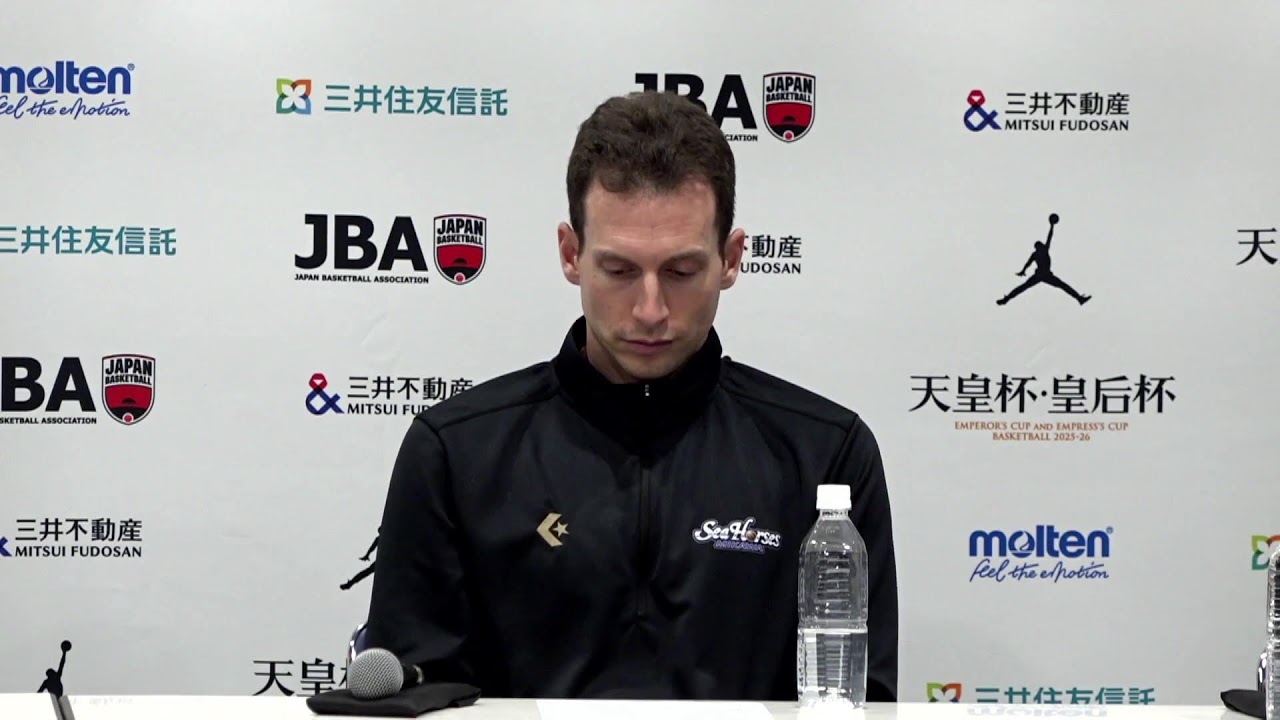【天皇杯】準優勝チーム記者会見｜シーホース三河｜第101回天皇杯 全日本バスケットボール選手権大会