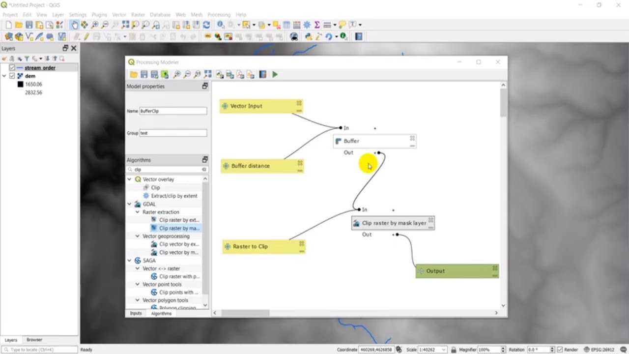 QGIS Model Builder / Graphical Modeler (версия 3.x)
