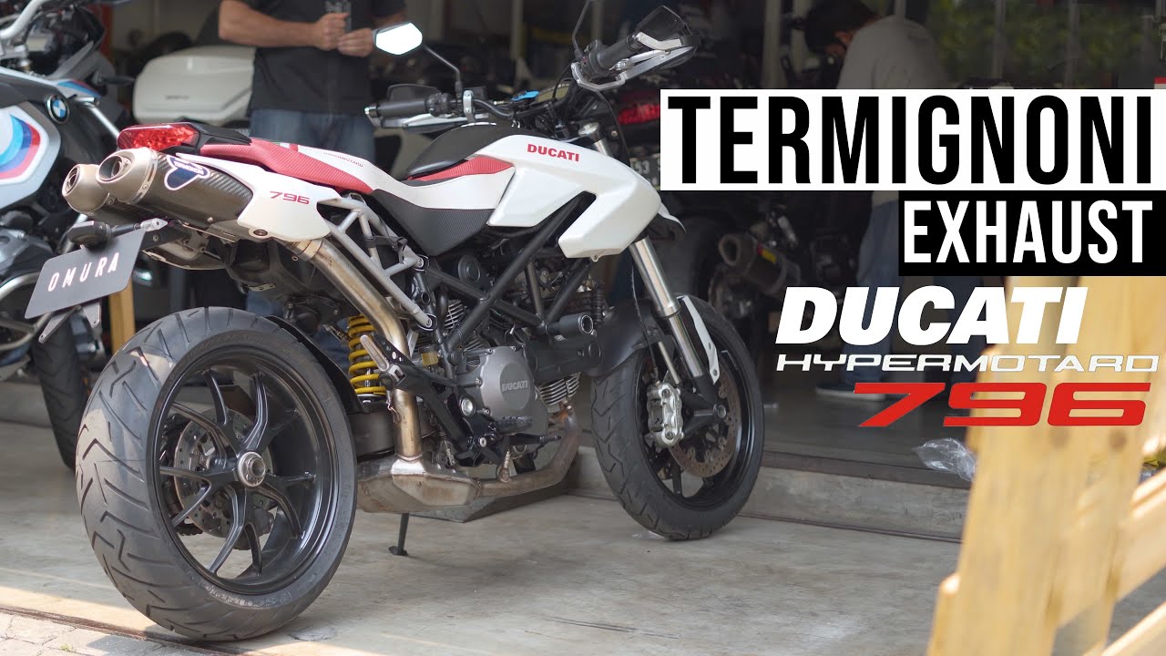 GEBER DUCATI Hypermotard 796 Termignoni Exhaust | Sound Test