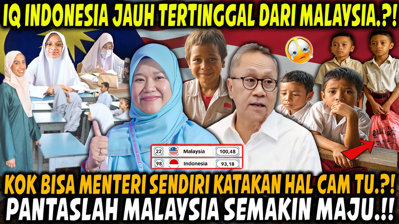 KALAH TELAK‼️IQ MENTRI INDONESIA RENDAH‼️BEZA DENGAN MALAYSIA MENTRI IQ TINGGI‼️NETIZEN SEBUT HAL NI