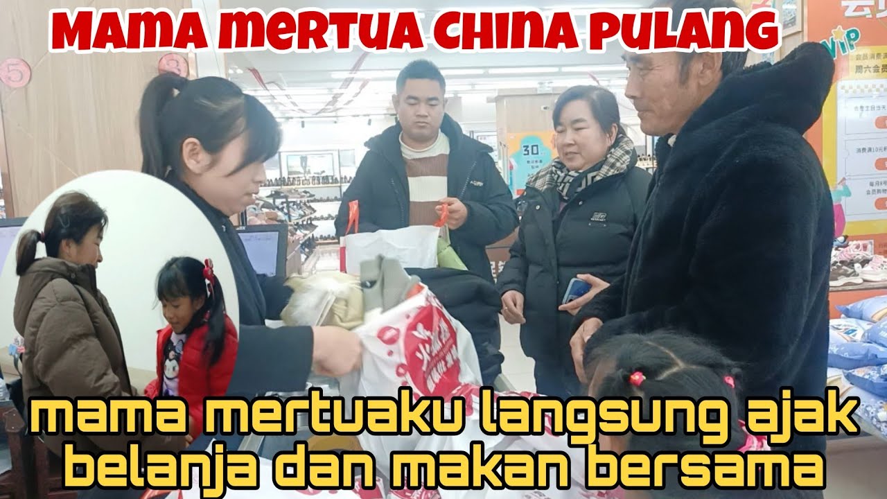 HAMPIR SETAHUN MERANTAU AKHIRNYA MAMA MERTUA PULANG LANGSUNG DI AJAK BELANJA DAN MAKAN BERSAMA‼️