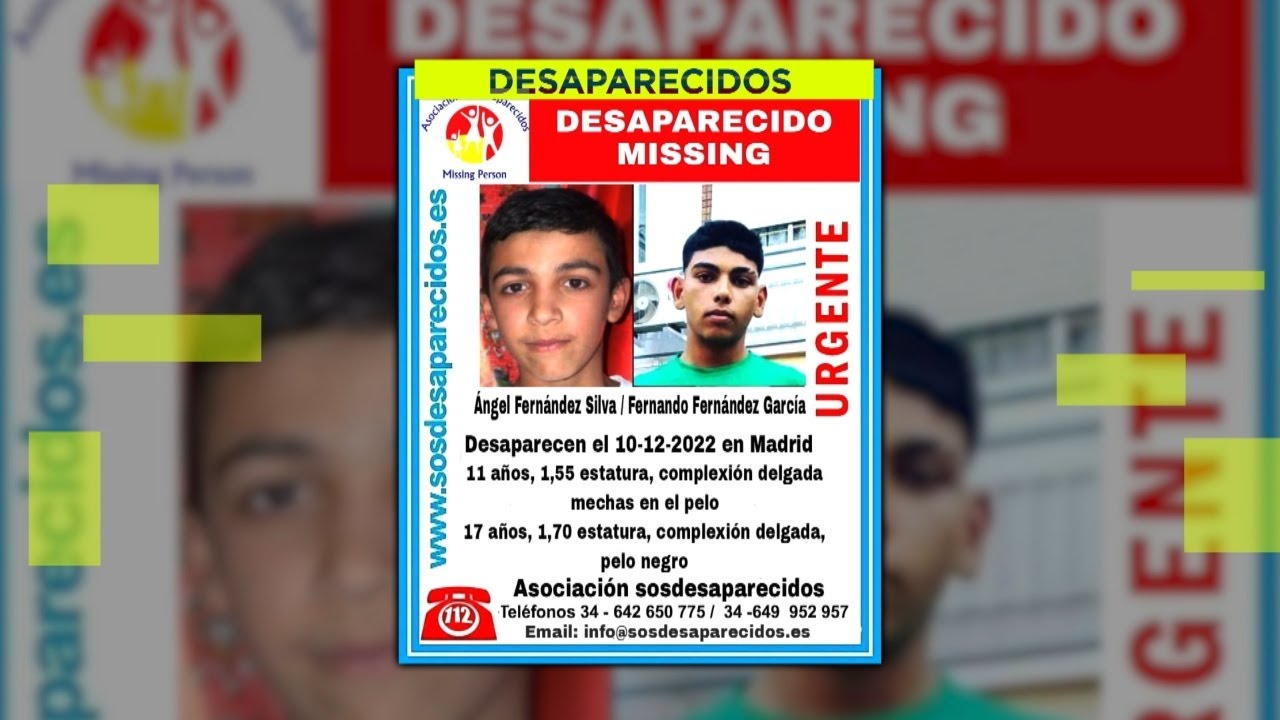 Se busca a Ángel y Fernando, dos menores desaparecidos en Carabanchel
