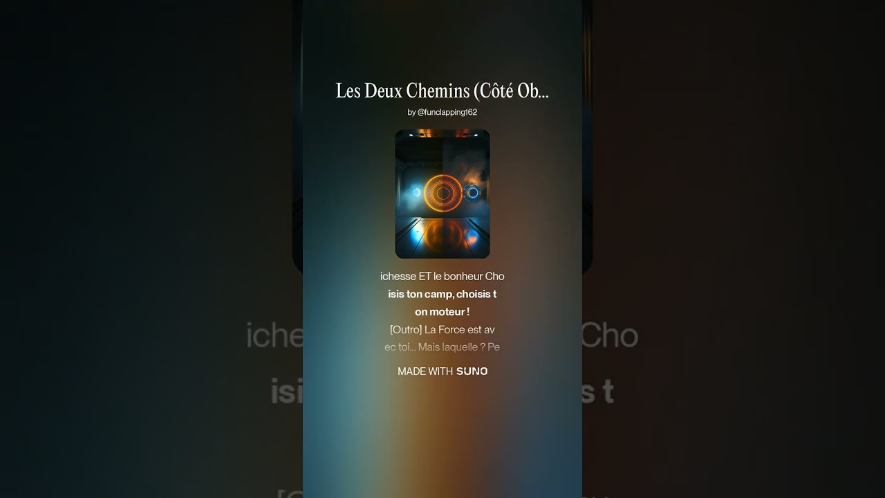 Les Deux Chemins Côté Obscur ou Lumière 1