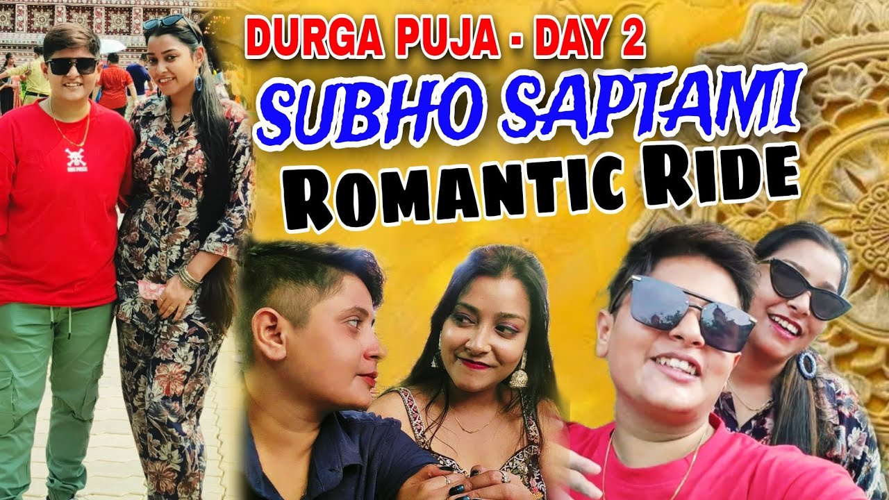 Romantic Long Drive 😍 Subho Saptami 🙏 Durga Puja Day 2 @RSAddiPromiVlogs