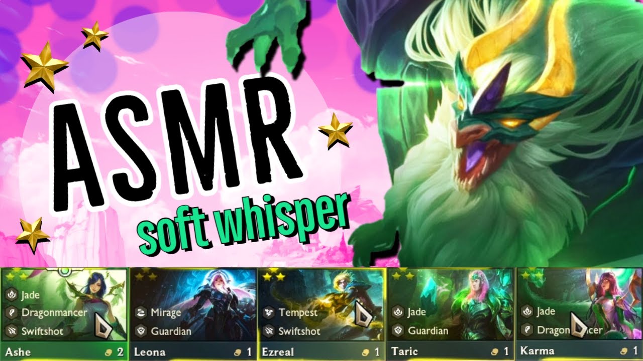ASMR TFT - Jade with Ezreal carry (3* party) - soft whisper, mouse clicking gameplay