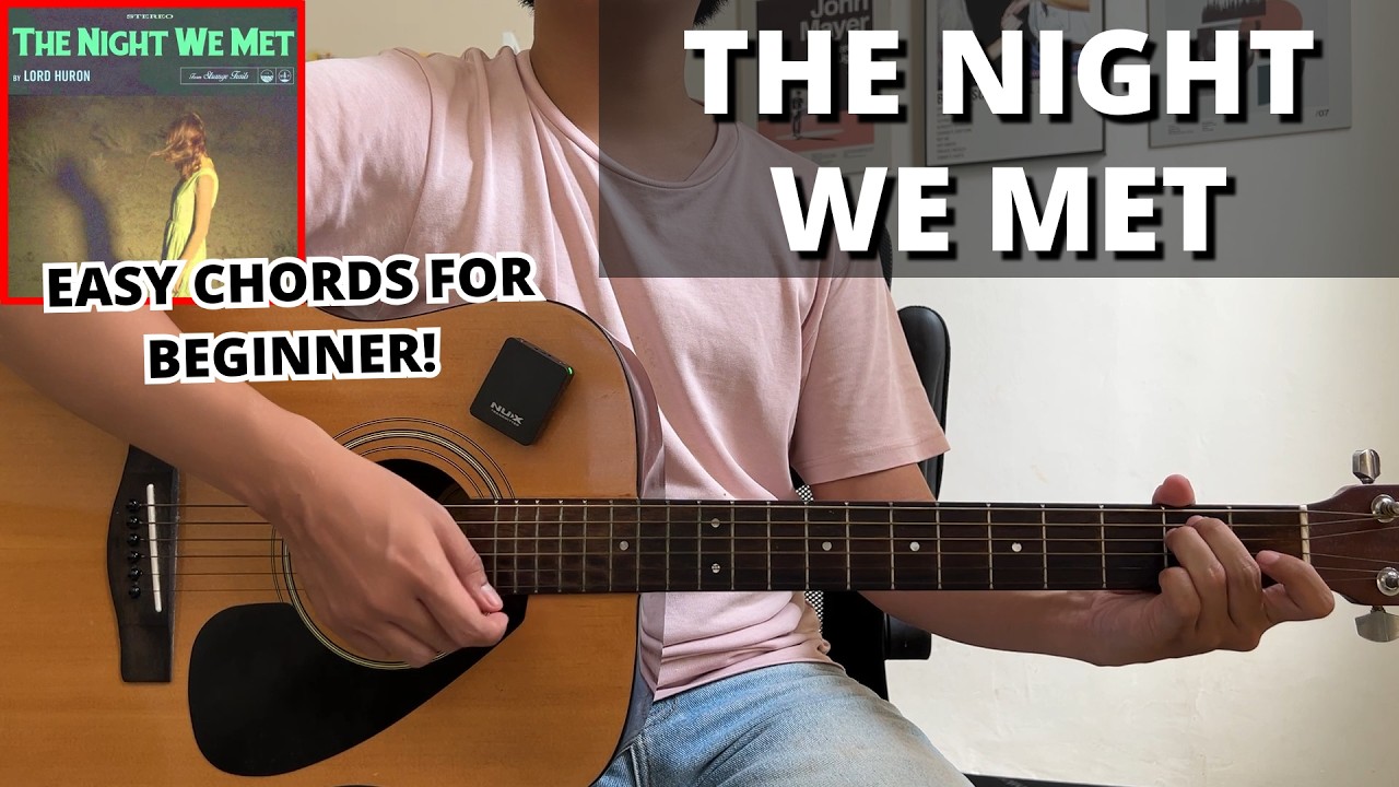 The Night We Met - Lord Huron (Guitar Tutorial) No Capo! Easy Chords For Beginner!