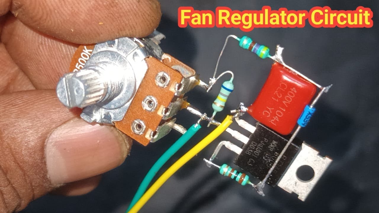 How to make Fan Regulator Circuit |  light dimmer circuit using triac | prc technic | ac dimmer