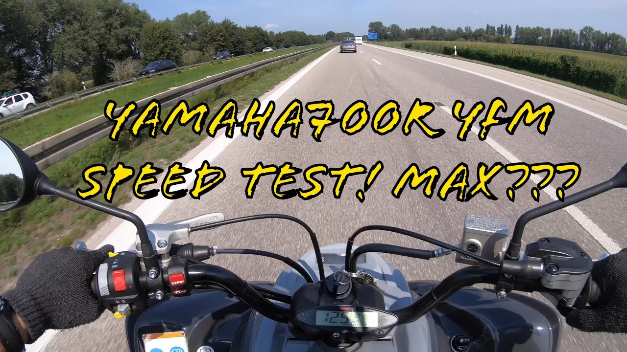 Yamaha700r Autobahn Stock! SPEED TEST! Max. Speed??? Gopro7  Smog✌️😎