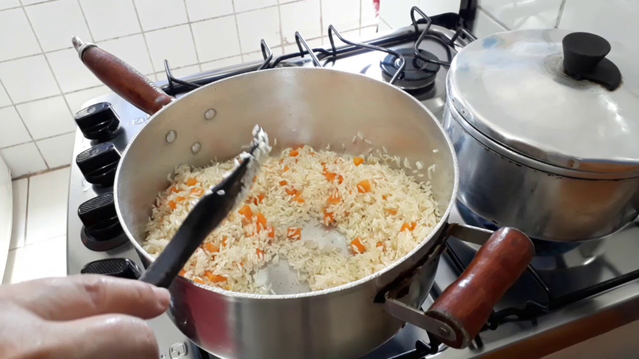 Arroz com cenoura | Arroz com cenoura soltinho