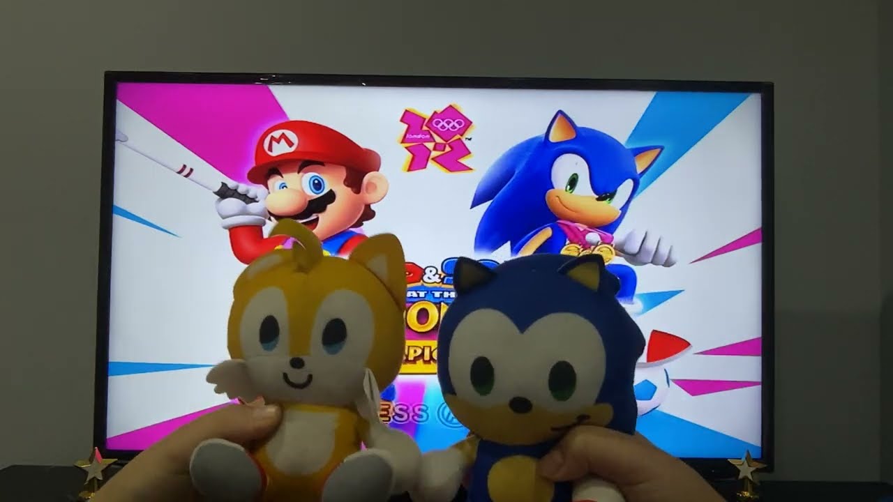 Sonic and Tails playing Mario and Sonic in the Olympics #wii #mario #sonic #tails