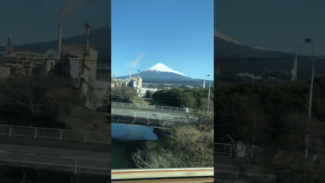 新幹線から富士山が見えたよ！