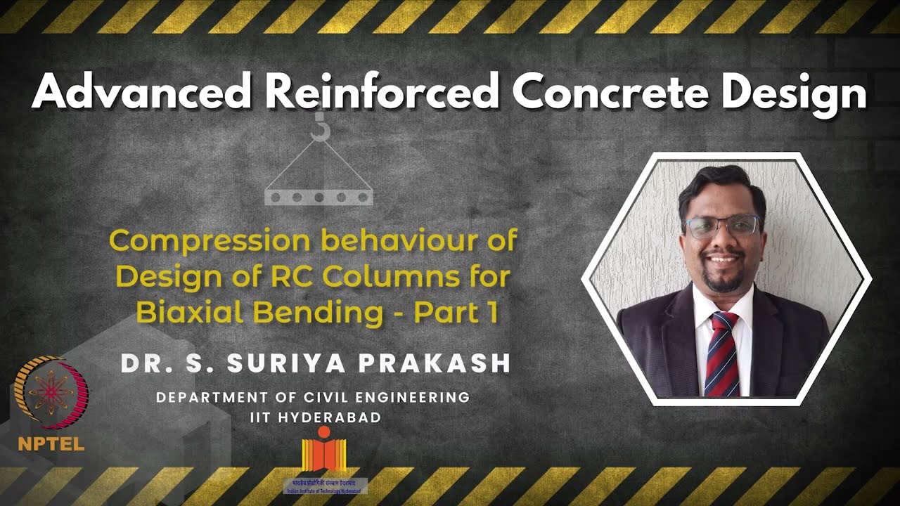 Compression behaviour of  Design of RC Columns for Biaxial Bending - Part 1