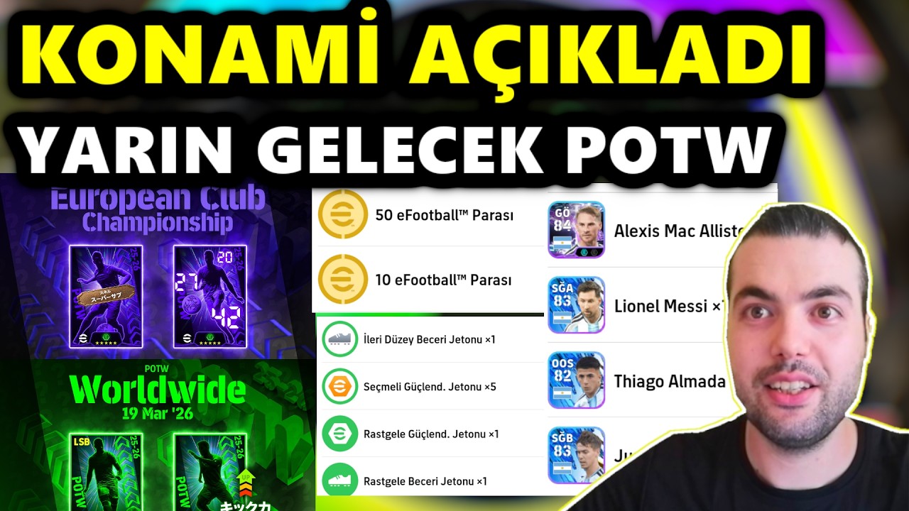 KONAMİ POTW OYUNCULARI AÇIKLADI !!! KAMPANYADA MİNİMUM VE MAKSİMUM KAZANACAKLARIMIZ (150-300 🪙)