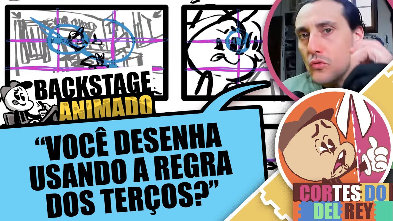 DESENHANDO COM A REGRA DOS TERÇOS E PONTOS DE OURO / TRECHO DE AULA DE STORYBOARD DO CLUBE