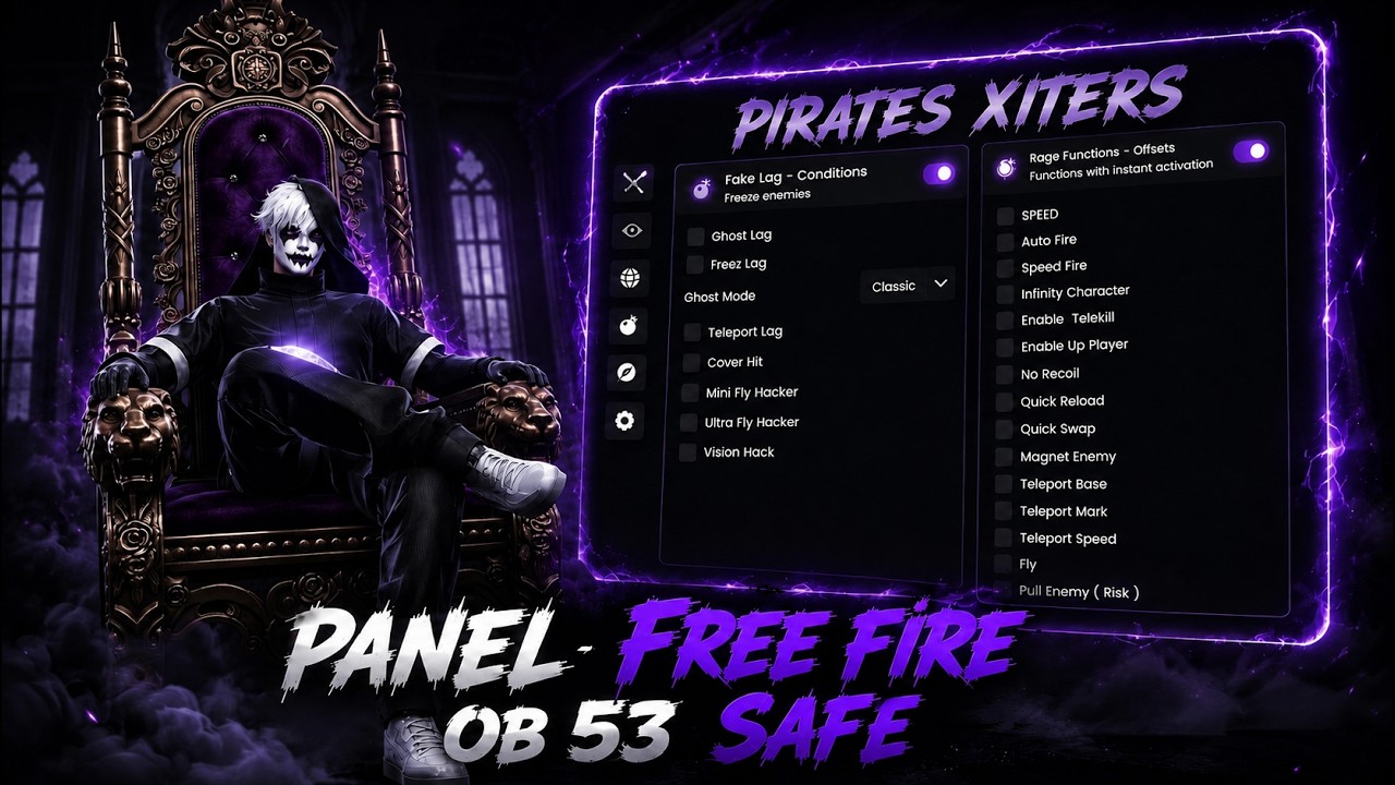 NEW PC PANEL UPDATED OB53💻 FREE INTERNAL PANEL FOR FREE FIRE 🎯 REAL ELITE | 100% SAFE AND ANTIBAN ✅