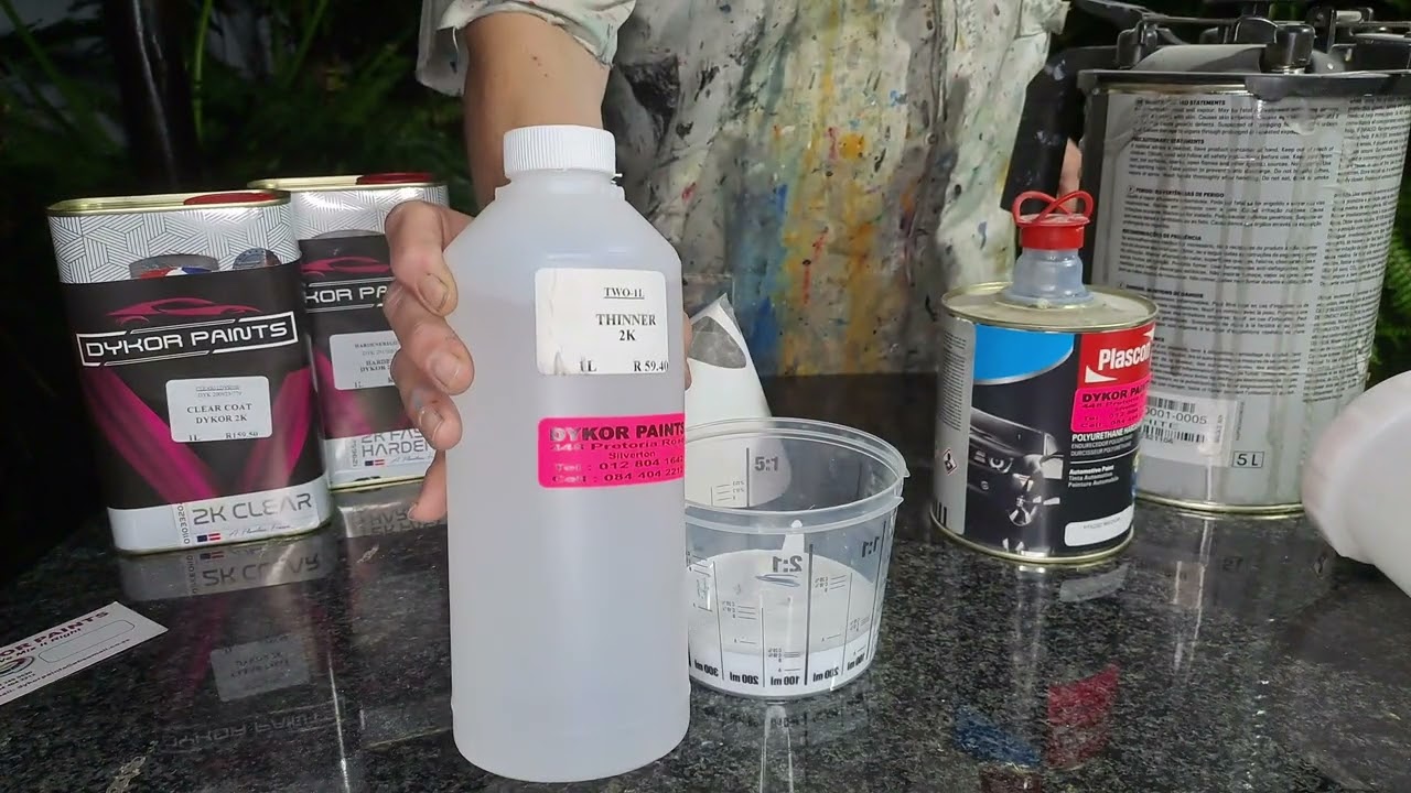 How to mix 2K paint or 2K clearcoat.