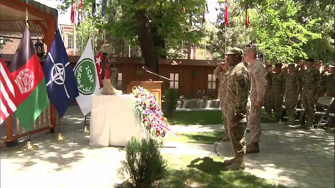 ISAF 2012 Memorial Day Ceremony In Afghanistan