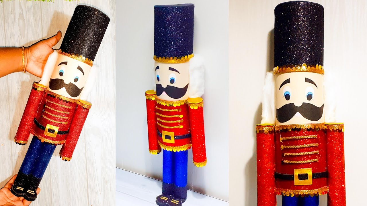 DIY Nutcracker Christmas Crafts/Christmas Decor DIY Ideas/Como Hacer Un Cascanueces/DIY cascanueces