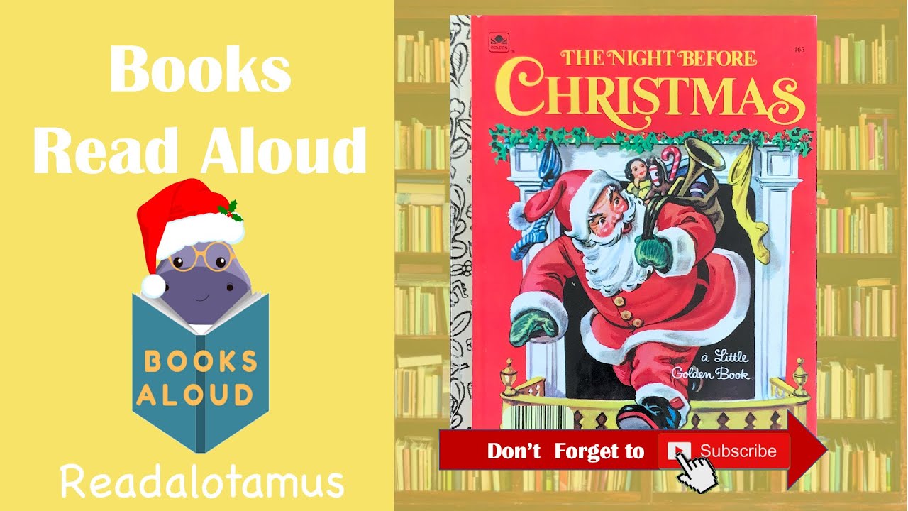 The Night Before Christmas Clement C Moore/Corrine Malvern Golden Book Read Aloud Read Along