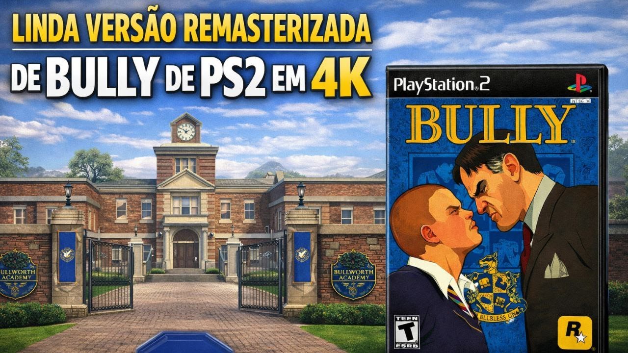 BULLY PS2 EM 4K PT BR - #ps2 #bullyps2 #bully #ps2games #hackslash #marvel