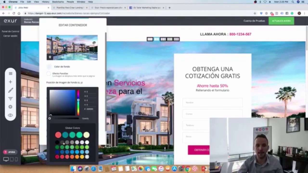 Cómo construir una Landing Page con Exur