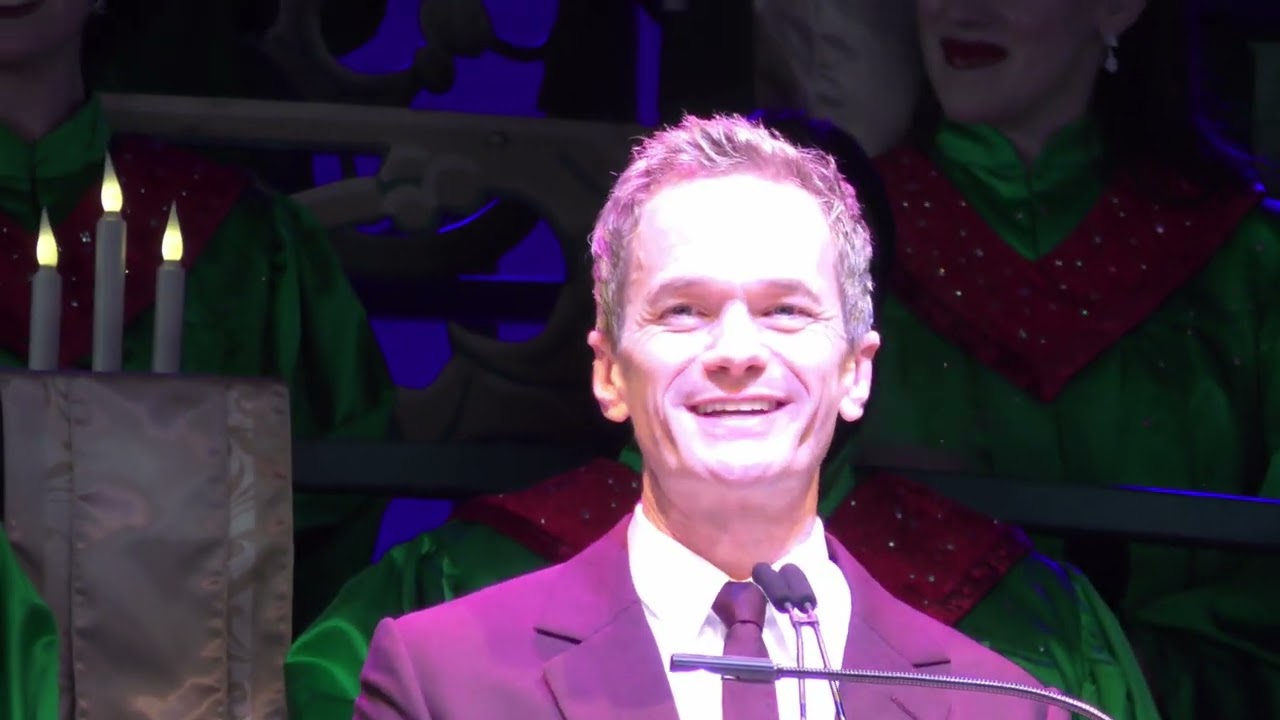 Neil Patrick Harris - Candlelight Processional in 4K - 5PM Show - Epcot - WDW - 17 December 2024