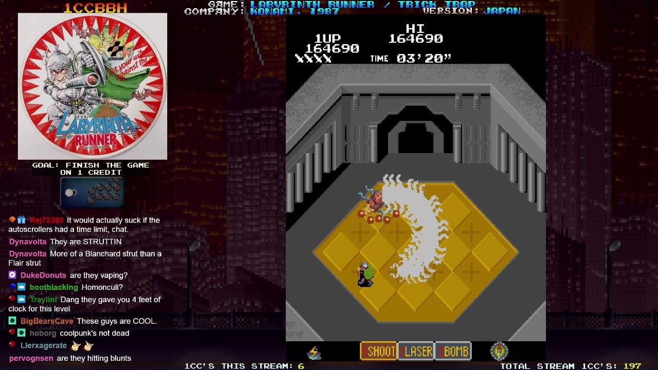 1CCBBH - 198. Labyrinth Runner / Trick Trap (1 Credit Clear)