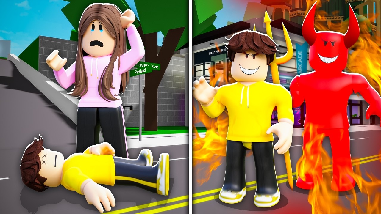 UMARŁEM i TRAFIŁEM DO PIEKŁA w BROOKHAVEN RP... 💀 (Historyjka Roblox)