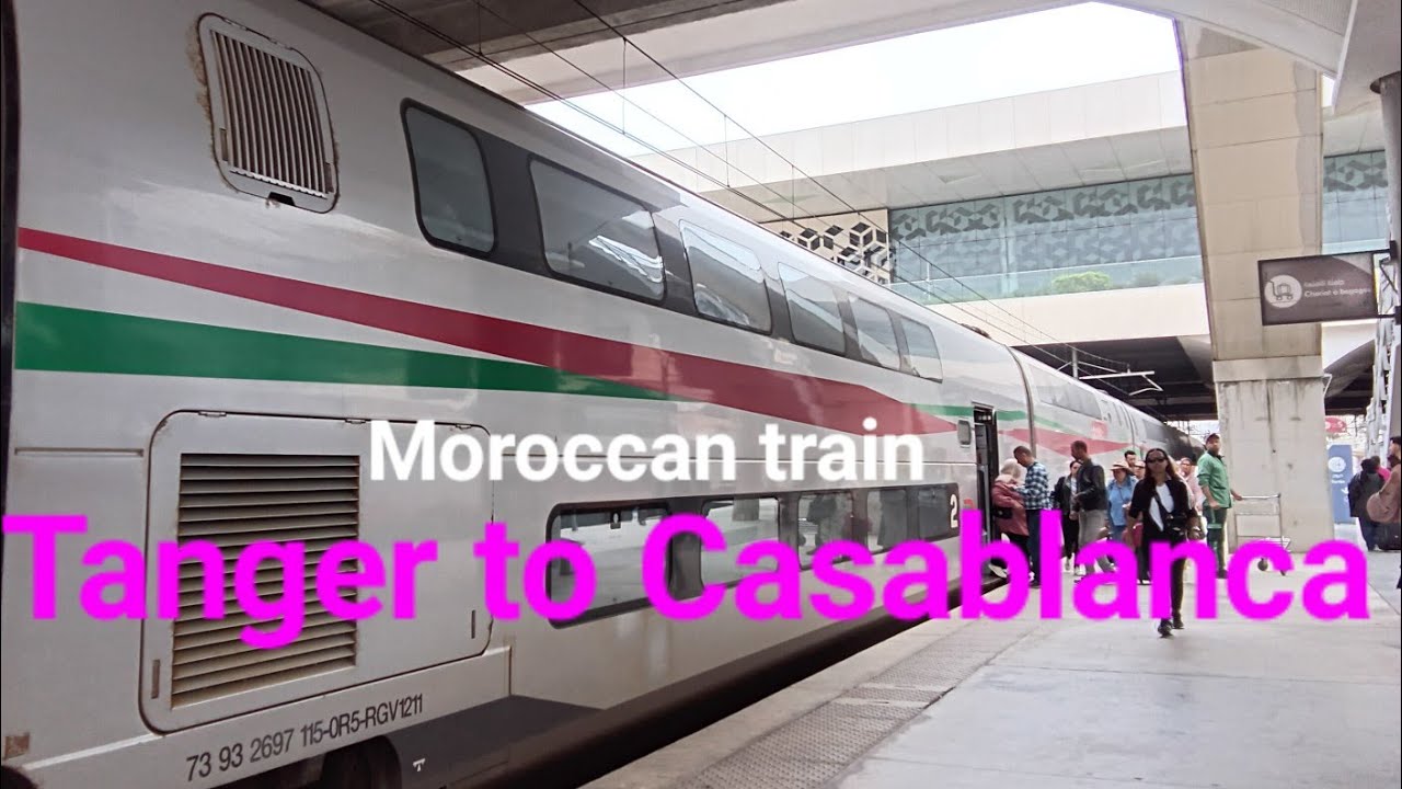 Casablanca train Part 1: Tanger to Rabat by TGV bullet train Morocco 🇲🇦 모로코 기차 여행 1 Jun 2024
