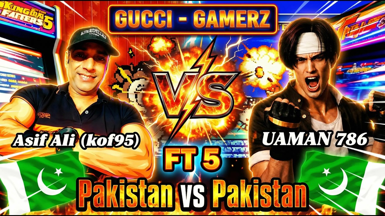 The King of Fighters '95 - Asif Ali (kof95) - VS - USMAN 786 ( FT 5 ) #sega
