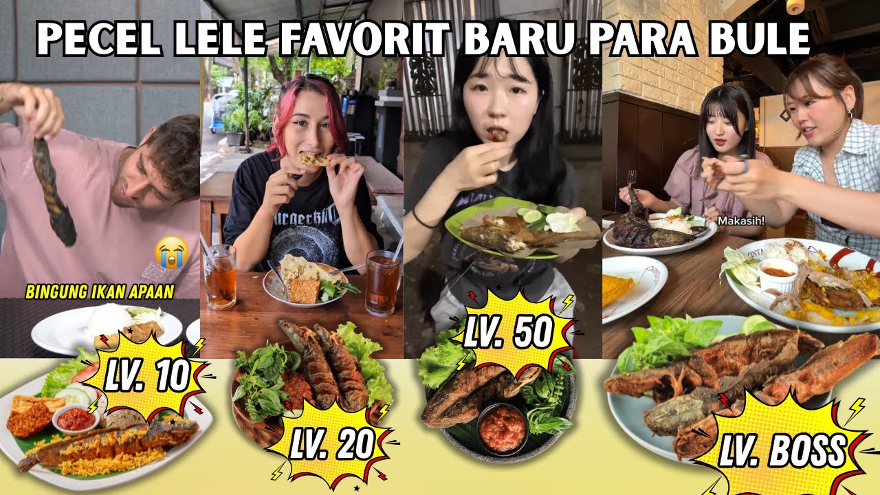 Bule Kaget Ikan Lele Kok Bisa Dimakan 😅 Reaksi Pertama Kali Bule Makan Pecel Lele