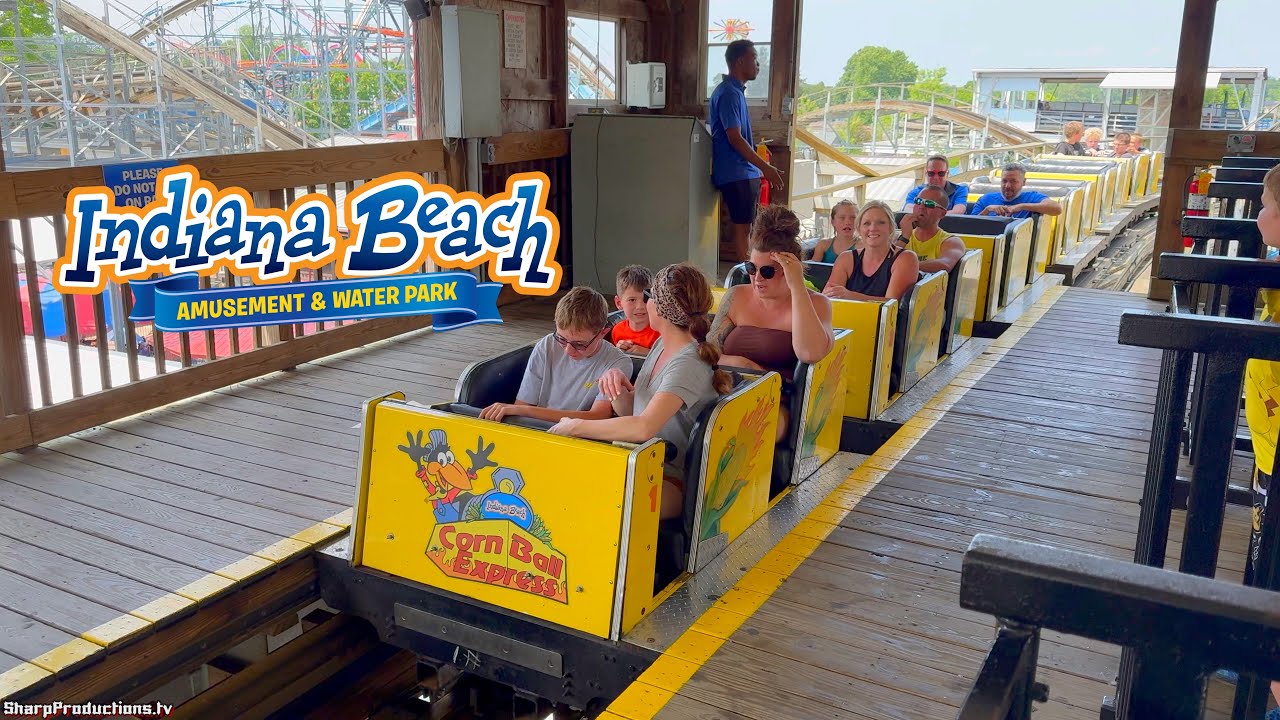 Cornball Express wooden coaster at Indiana Beach - Monticello, Indiana