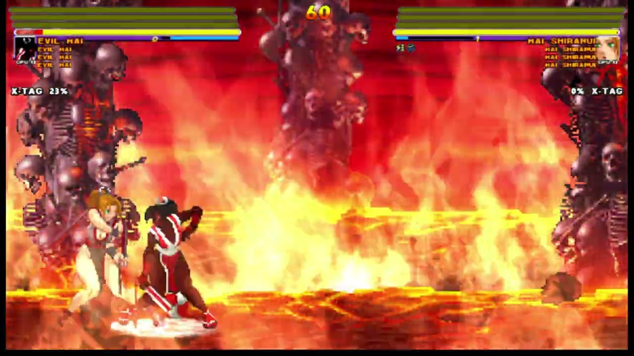 [4K] MUGEN: R, ETB – Evil Mai x4 vs Mai Shiranui x4