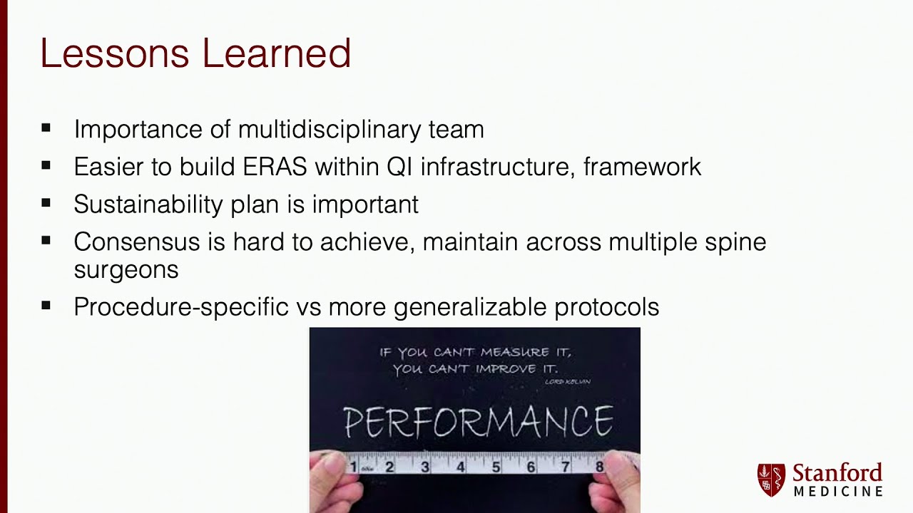 Implementation of Enhanced Recovery After Spine Surgery (ERAS) Protocol - Corinna Zygouraskis, MD