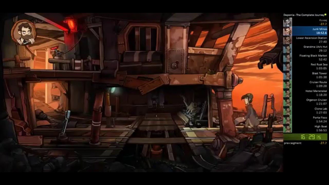 Deponia: The Complete Journey Any% speedrun in 1:47:06