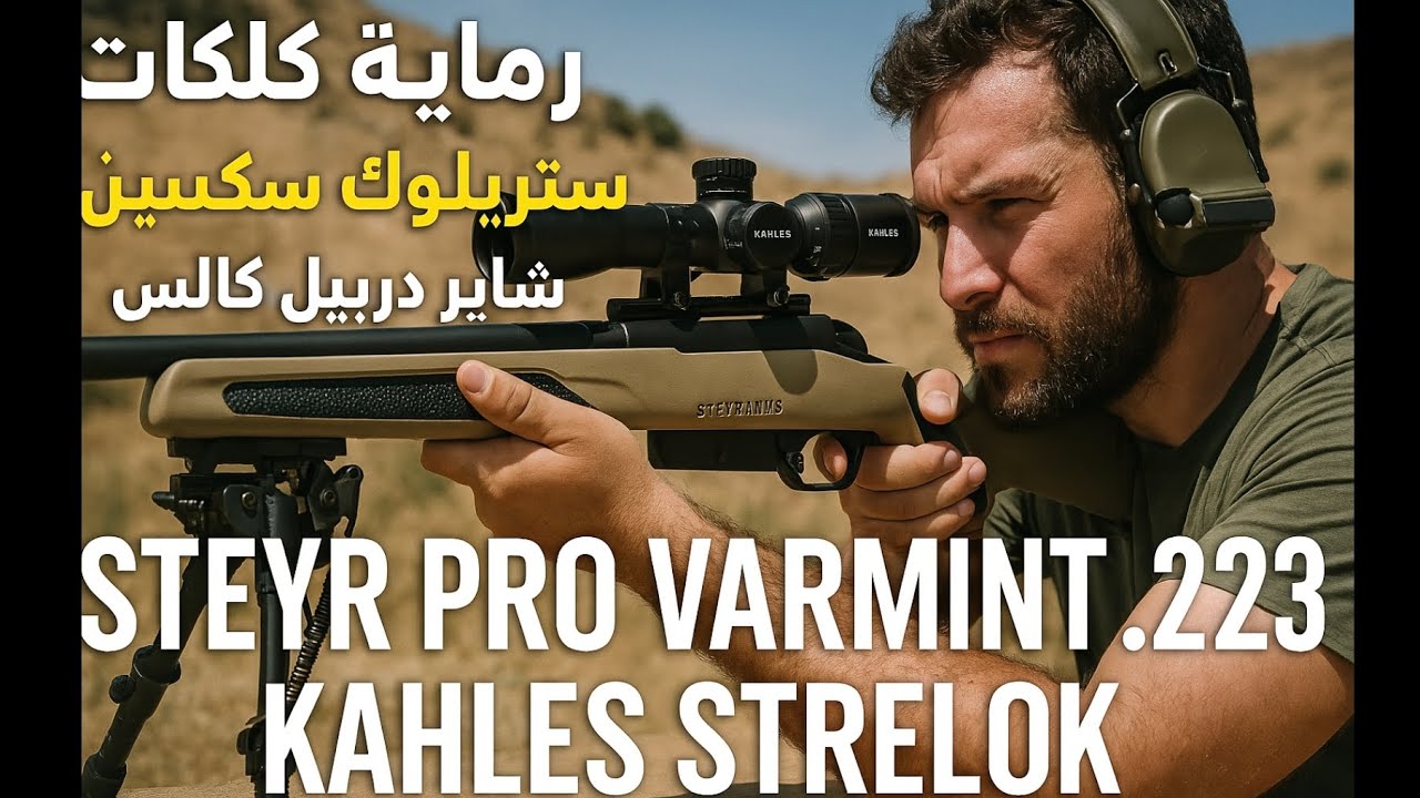 رماية كلكات ستريلوك سكستين شتاير دربيل كالس steyr pro varmint 223 kahles strelok