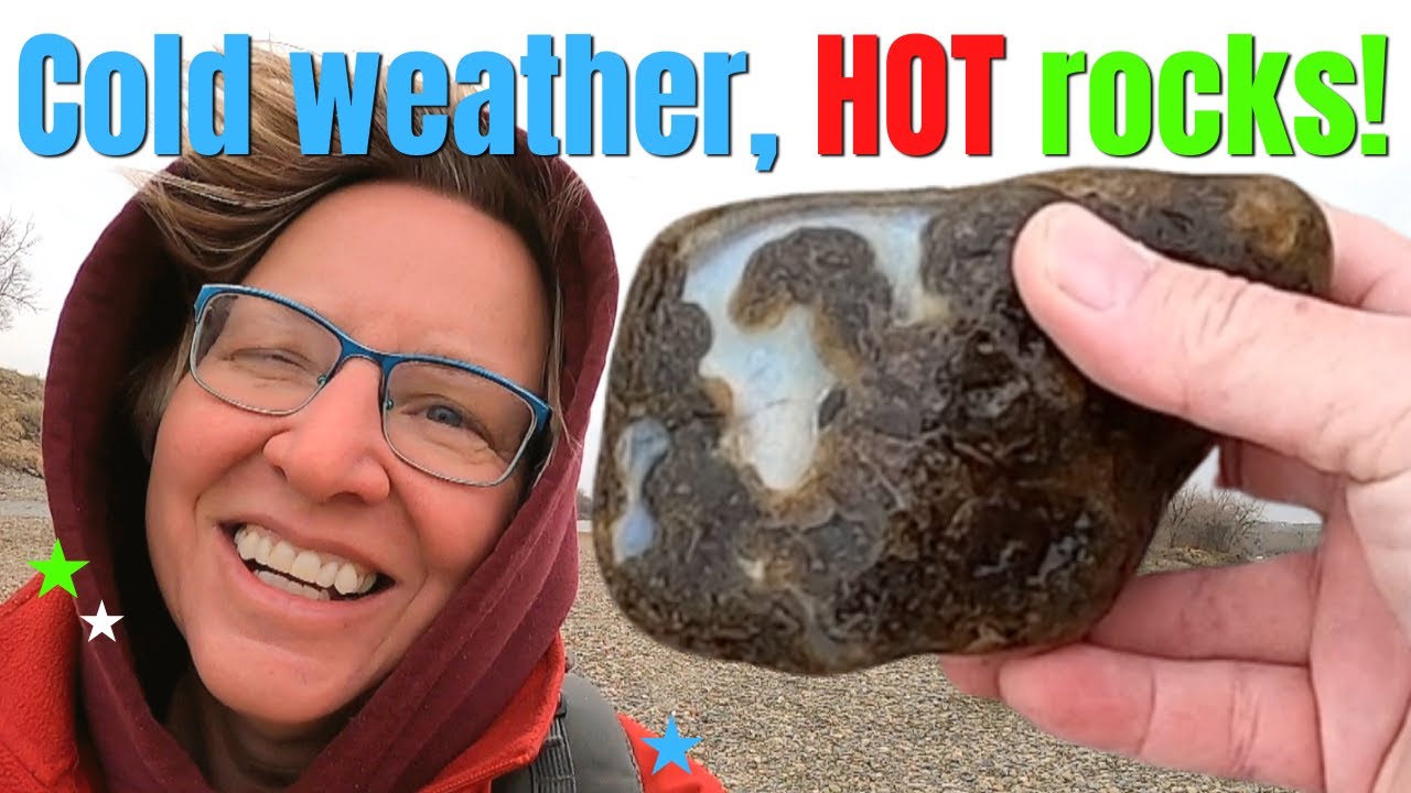 Cold weather rock hunting on the Yellowstone: Any day on the river is a GOOD DAY!