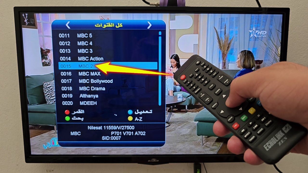 جميع القنوات لجميع الأقمار على أي رسيفر