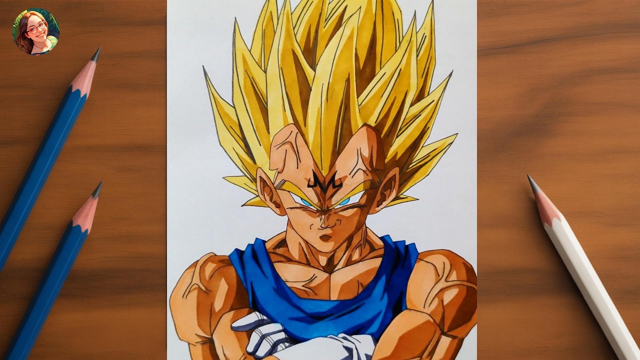 How to Draw Vegeta Super Saiyan | Dragon Ball Z | Step-by-Step Drawing Tutorial