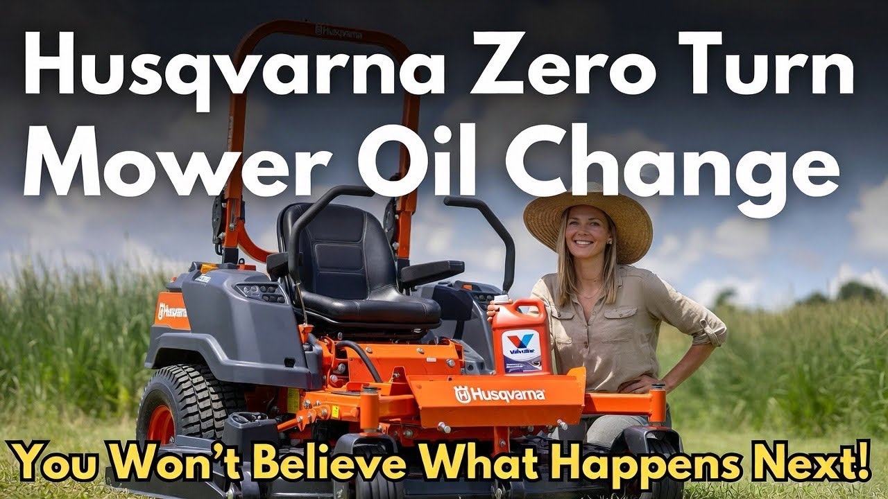 Husqvarna z248 zero turn riding mower - oil change