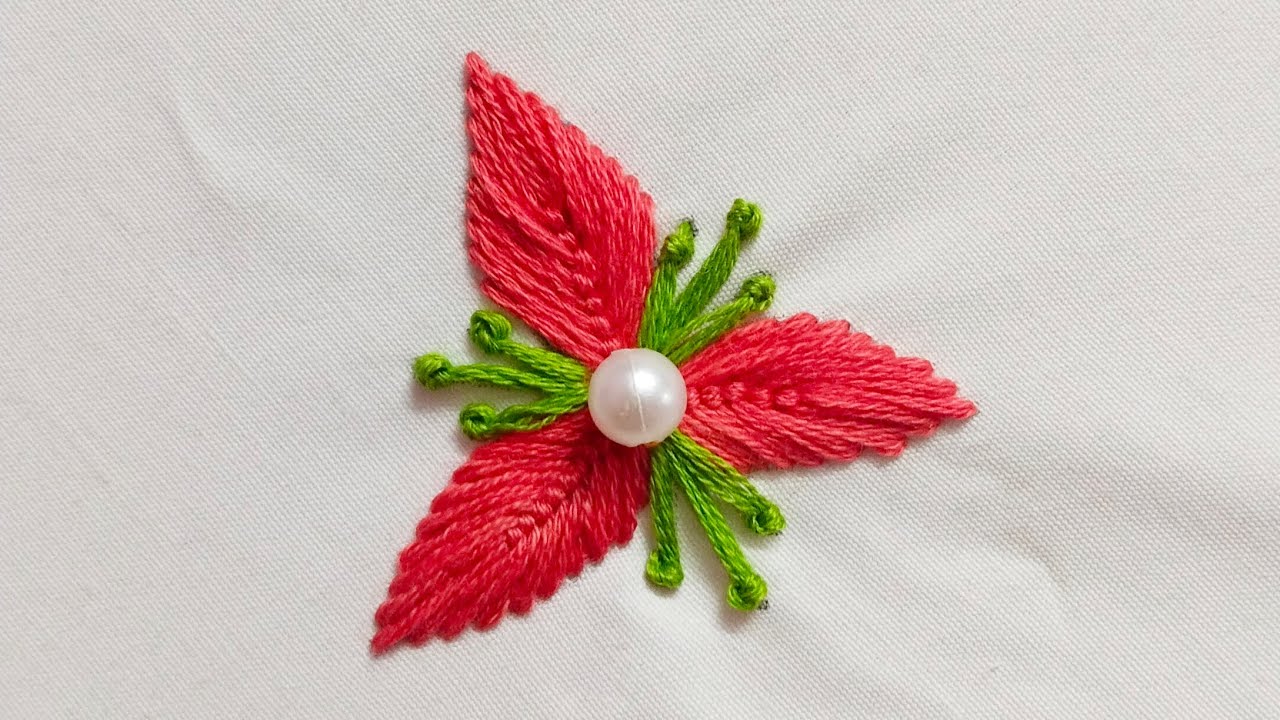 Simple Hand Embroidery Tutorial | Embroidery Design For Beginners |