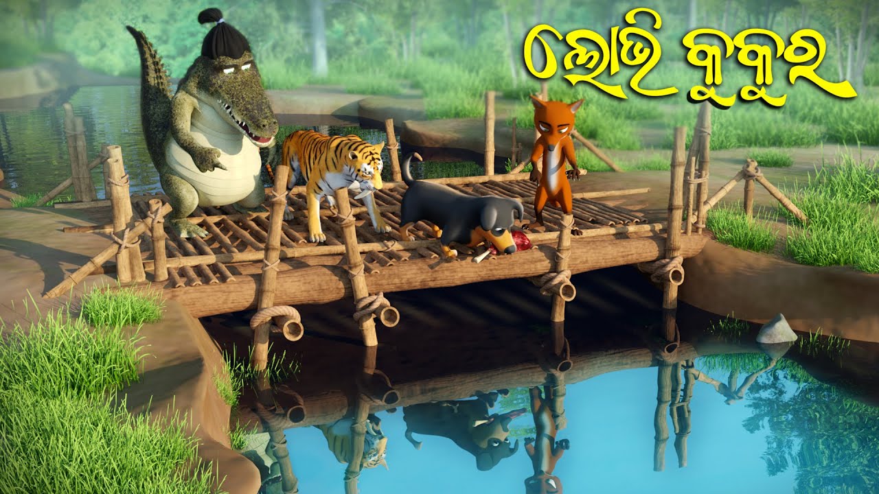 Лобхи Кукура || Одия 3D мультфильм || Одиа Гапа || Уткал Мультяшный Мир